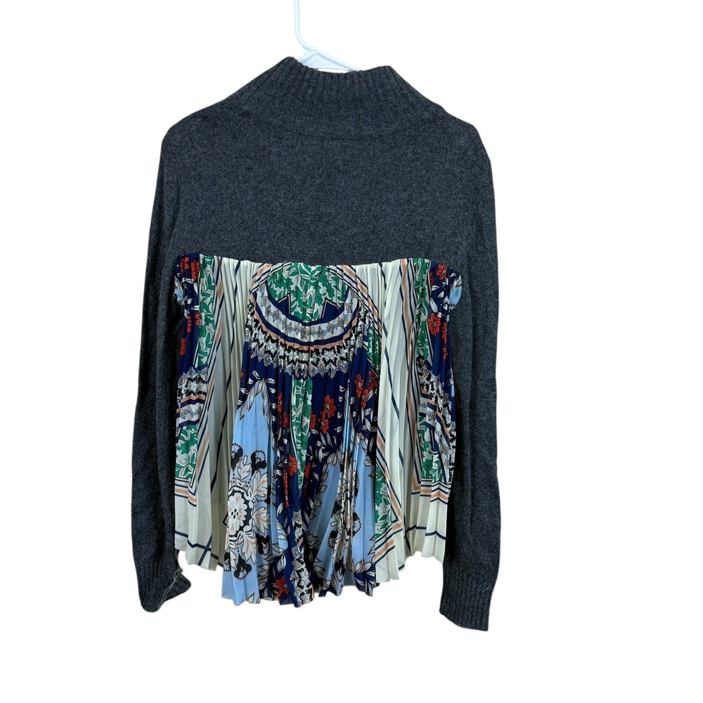 Anthropologie Moth Women's M Rona‎ Sweater Cotton Viscose Nylon Cashmere